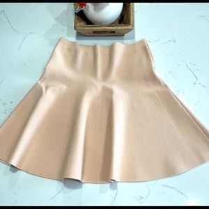 Bcbgmaxazria A-line skirt, color bare pink/tan